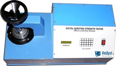 Bursting Strength Tester Brand manufacturer|bursting strength chart.